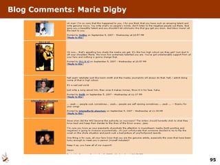 Blog Comments: Marie Digby 