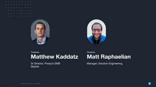 5 2023 © AppFolio, Inc. Conﬁdential
Sr Director, Product SMB
Market
Matthew Kaddatz
Presenter
Manager, Solution Engineering
Matt Raphaelian
Presenter
 