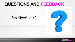 Any Questions?
QUESTIONS AND FEEDBACK
 