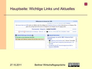 Hauptseite: Wichtige Links und Aktuelles

27.10.2011

Berliner Wirtschaftsgespräche

5

 