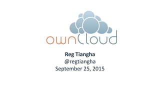 Reg Tiangha
@regtiangha
September 25, 2015
 
