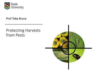 Protecting Harvests
from Pests
Prof Toby Bruce
 