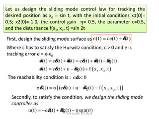 tutorial on how to simulate sliding mode control... Sliding Mode Controller | PPTX