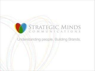Understanding people. Building Brands.
 