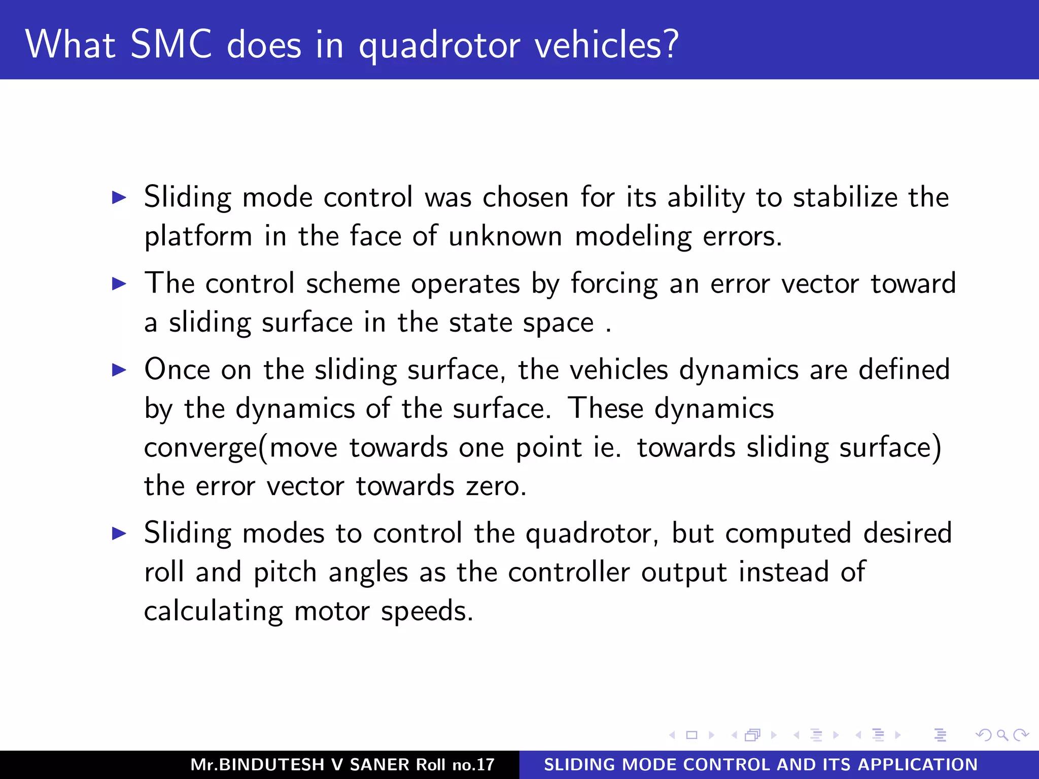 SLIDING MODE CONTROL AND ITS APPLICATION | PDF