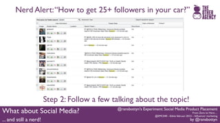 #Smc040 @ransbottyn's Experiment: Social Media Product Placement Slide 60