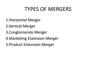 mergers