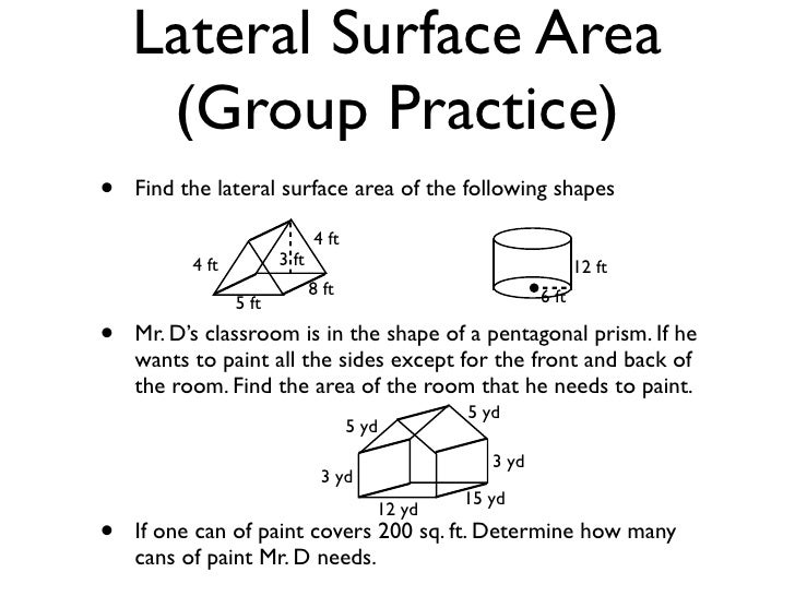 Smc3 Direct Lesson 85 Surface Area Of Prisms Cylinders