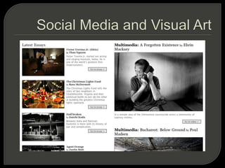 Social Media and Visual Art
