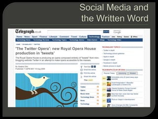 Social Media and the Written Word