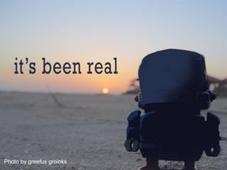3 Steps to Being Incredible (as an artist, businessperson, human):Step1: Realize there is always someone more talented than you are at what you do.Step 2: Realize they will not always be as motivated as you are. Step 3: Keep on creating, because tenacity beats talent 99% of the time. Bonus Step: No man is an island: collaborate. “Simply put, teams of people can do more together, better, than any individual can do alone…” Chris Hueur, for SocialMediaClub.org