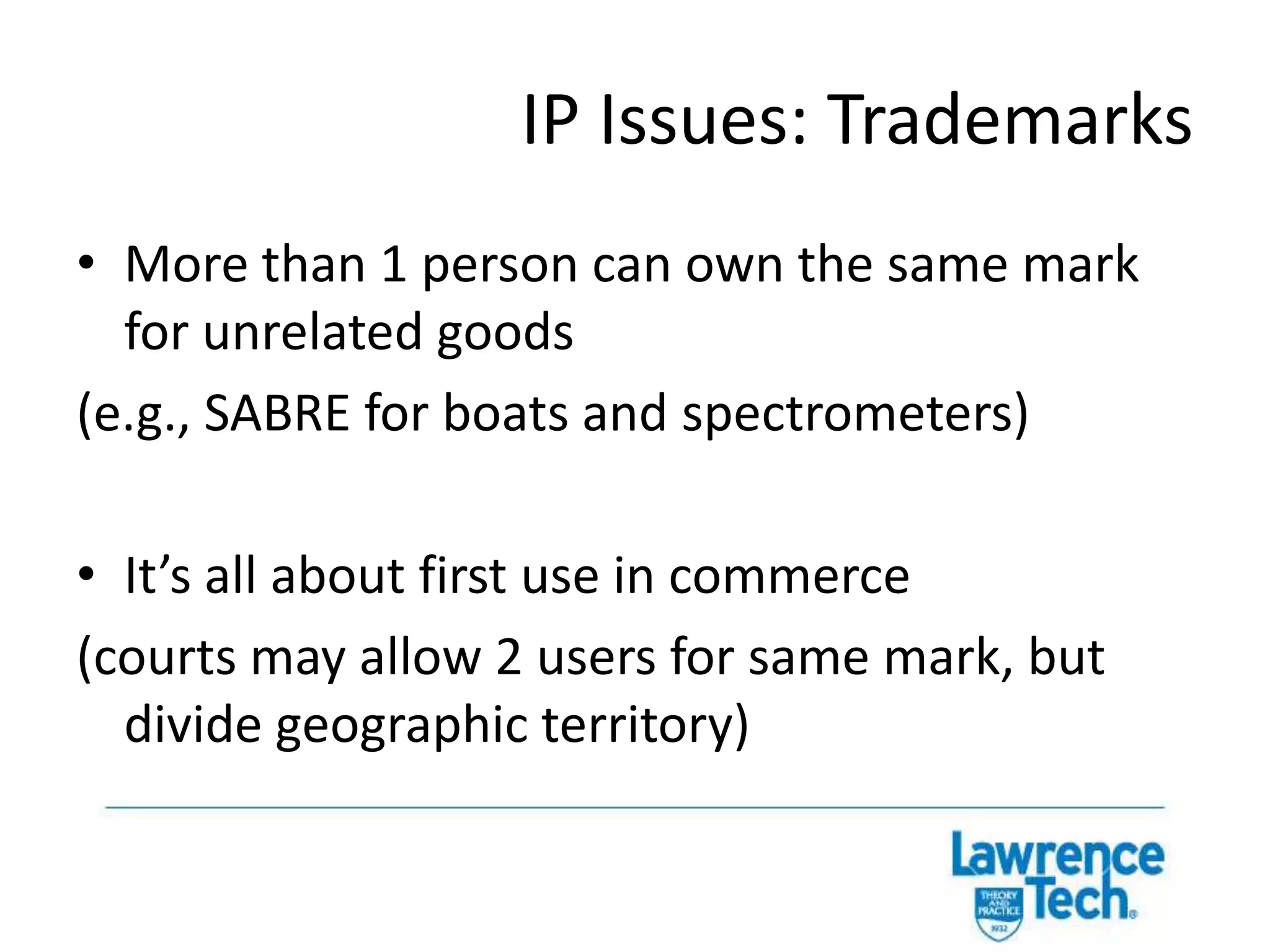 IP Issues: TrademarksStarbucks, McDonald’s and 7-Eleven marks are property of their respective owners.