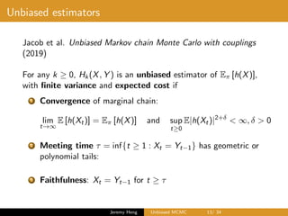 Unbiased Markov chain Monte Carlo | PDF