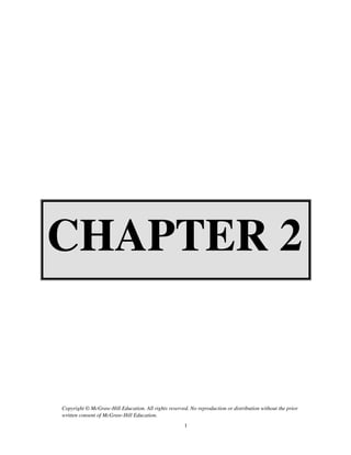 Copyright © McGraw-Hill Education. All rights reserved. No reproduction or distribution without the prior
written consent of McGraw-Hill Education.
1
CHAPTER 2
www.solutions-guides.com
 