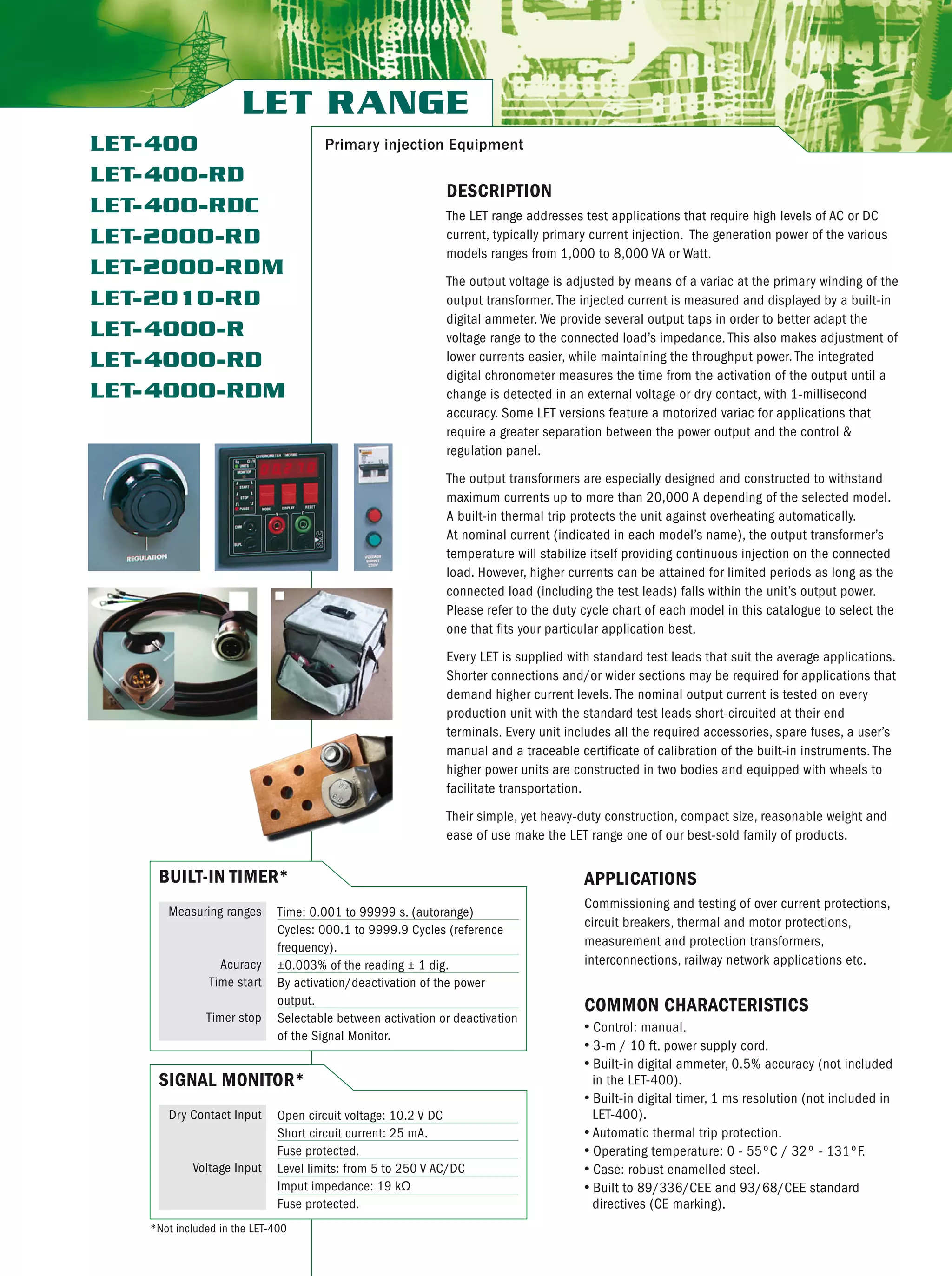SMC LET Primary Injection Test Sets | PDF
