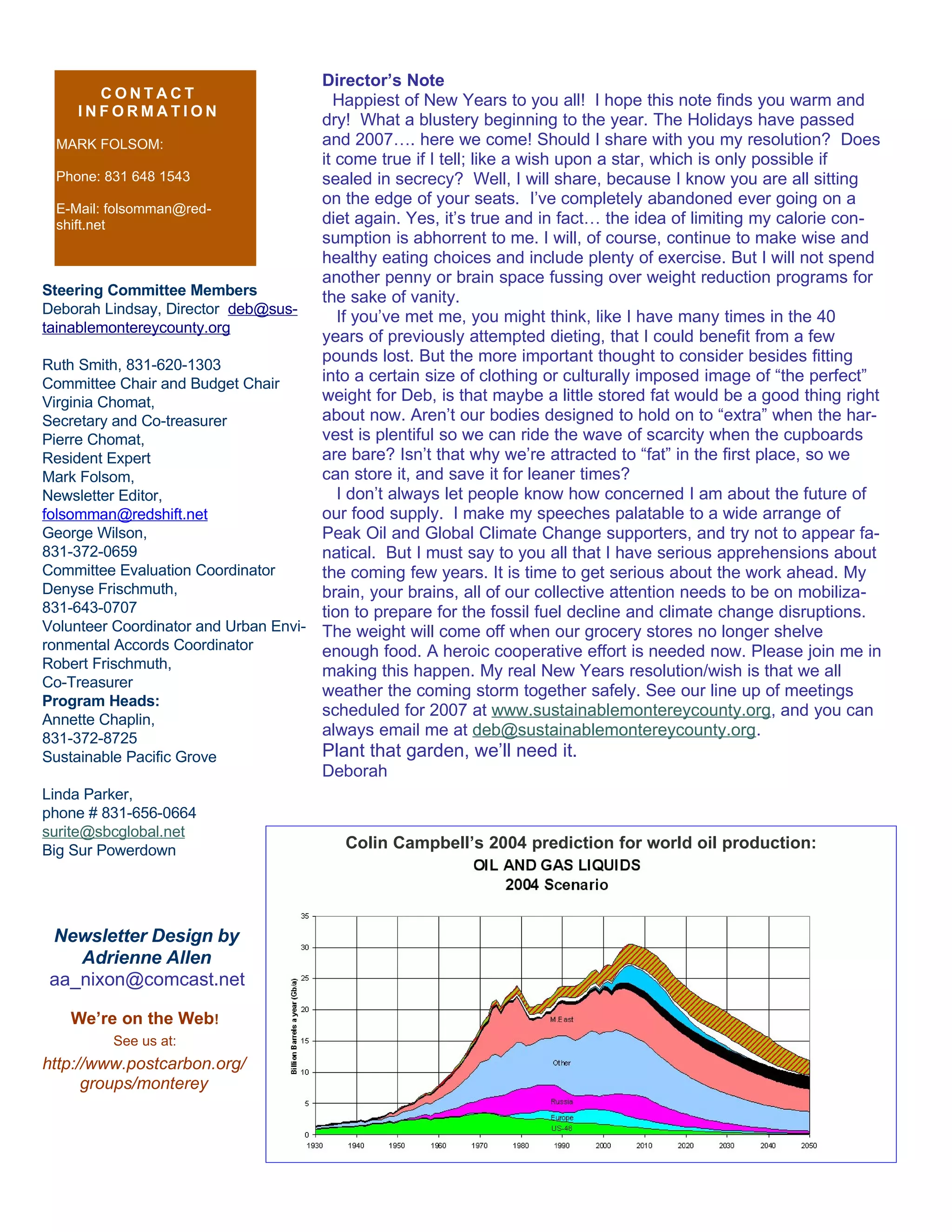 Smc Newsletter January 07