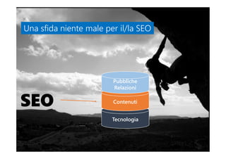 Una sfida niente male per il/la SEOUna sfida niente male per il/la SEO
Tecnologia
Contenuti
Pubbliche
Relazioni
SEO
 