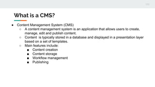 Content Management Systems | PPTX