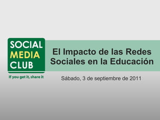 El Impacto de las Redes Sociales en la Educación ,[object Object]