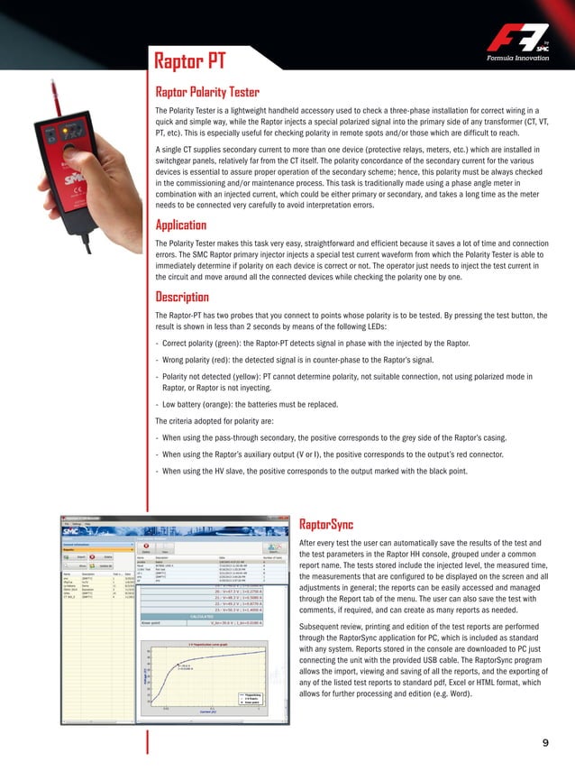 SMC Raptor Primary Injection Test System | PDF