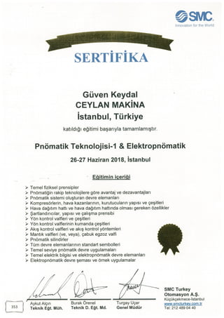 SMC Certificate Guven 