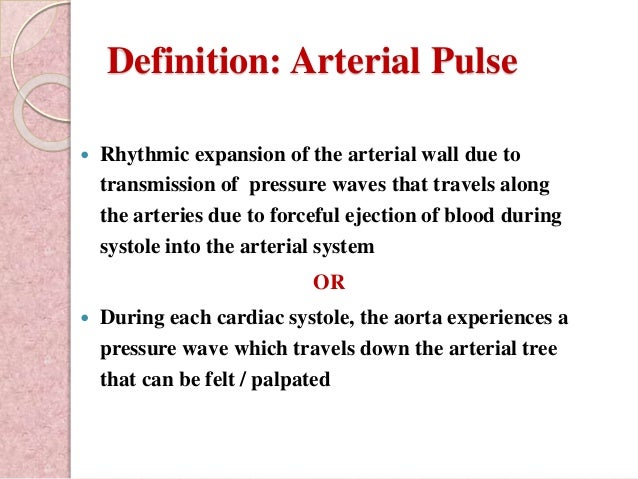 Arterial And Venous Pulse