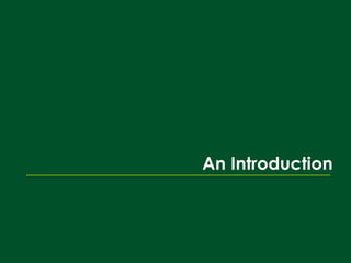  An Introduction