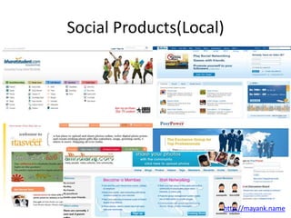 Social Products(Local)<br />http://mayank.name<br />