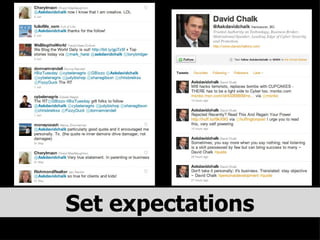 Set expectations 