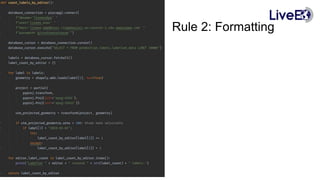Rule 2: Formatting
 