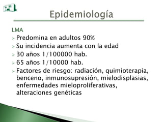 Gránulos  disminuidos o ausentes
