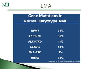 Sobrevida125 pts294 pts126 pts208 pts61 ptsRARSRACMMLRAEBRAEB-T1009080706050percent4030201000123456789101112131415161718yearsSobrevida Greenberg P, et. al. Blood1997:89:2079-88. 