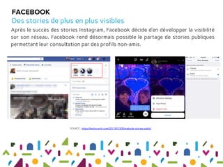 Après le succès des stories Instagram, Facebook décide d’en développer la visibilité
sur son réseau. Facebook rend désorma...