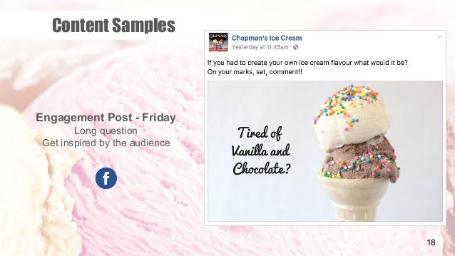 chapman s ice cream social media campaign presentation
