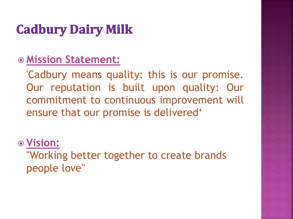 Cadbury Dairy Milk Strategic Management