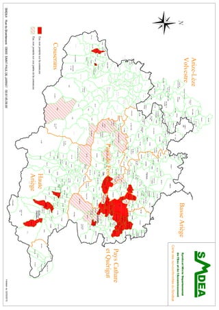 Eau non potable Ariège (carte)