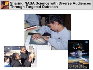 Sharing NASA Science with Diverse Audiences Through Targeted Outreach 