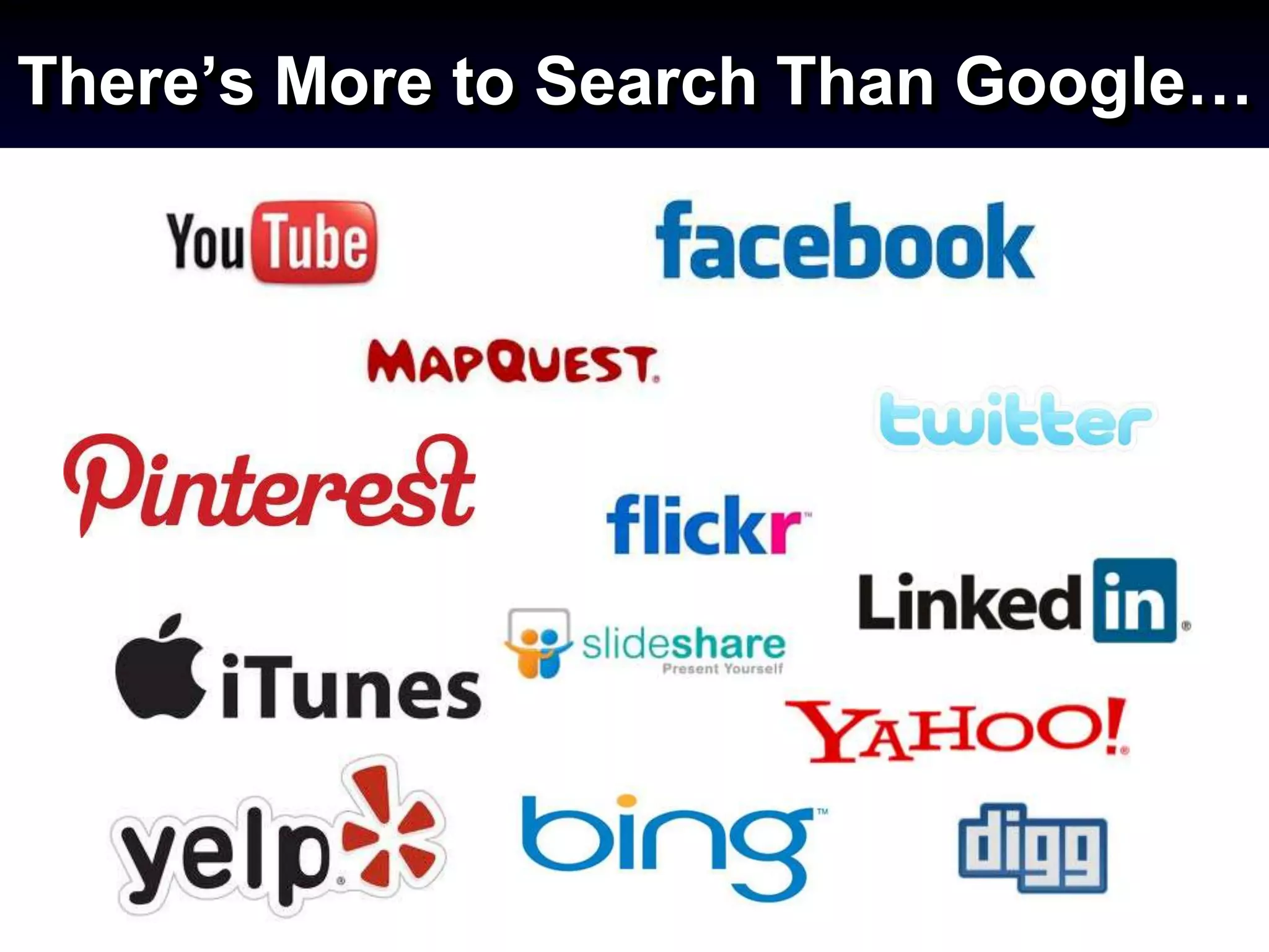There’s More to Search Than Google…
 