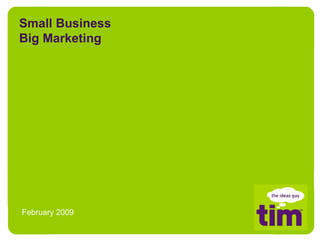 Small Business Big Marketing February 2009 