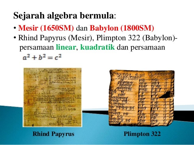 Sejarah perkembangan Matematik