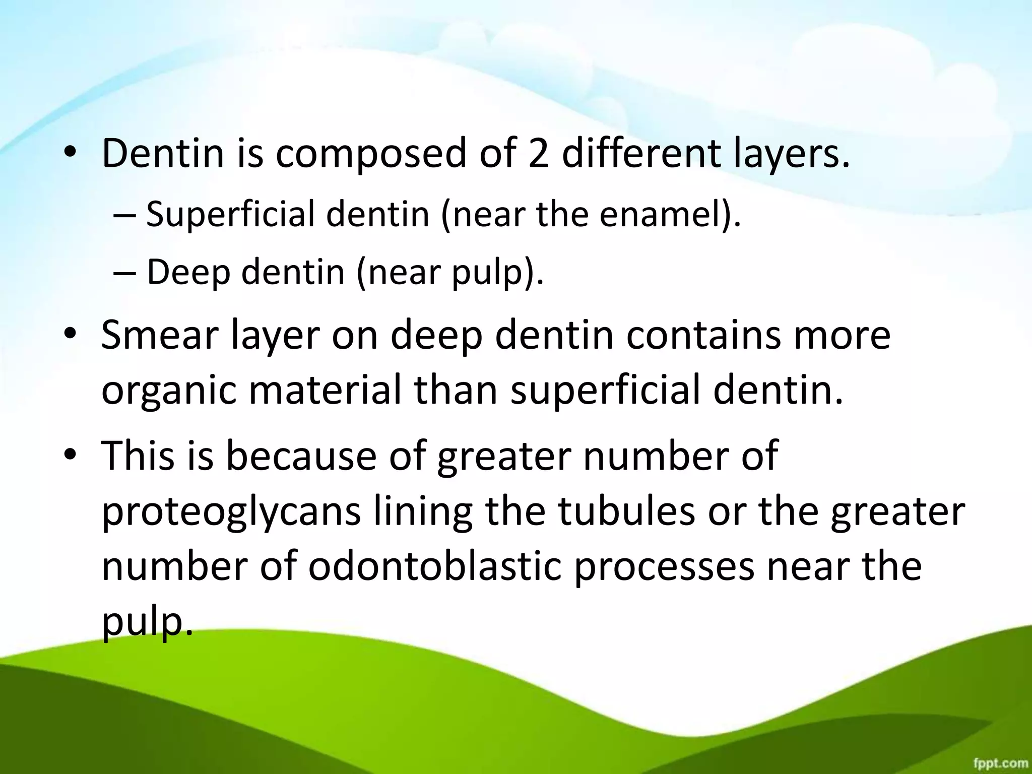 The Smear layer in endodontics | PPTX