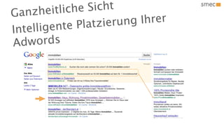 nzhe  itliche  Sicht
Ga
                 latzie rung Ihrer
Int ellige nte P
Adw   ords
 