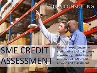 SME CREDIT
ASSESSMENT
Using an expert judgement
credit rating tool to improve
consistency, reliability, and
efficiency of SME credit
analysis and assessment.
 