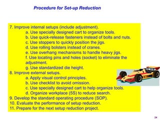 Implémentation Méthode Single Minute Exchange of Dies(SMED) | PDF