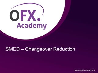 SMED – Changeover Reduction
www.optimumfx.com
 