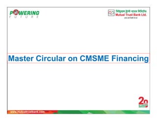 Master Circular on CMSME Financing
 
