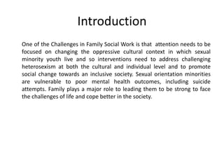 Family Support and successful life of sexual minorities...Smeja ...