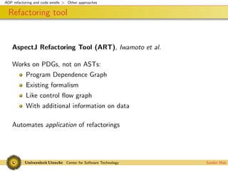 Codesmells for AspectJ