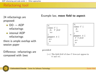 Codesmells for AspectJ