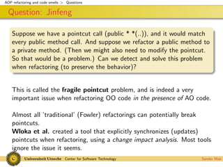 Codesmells for AspectJ